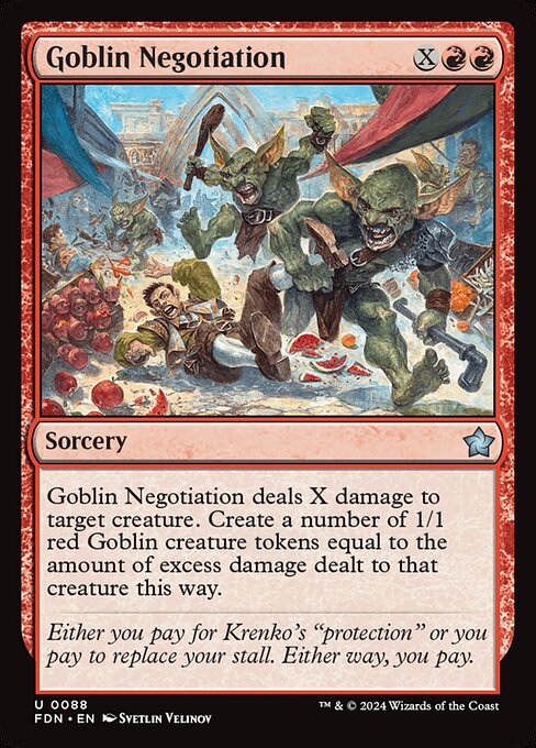 Foundations - 88 - Goblin Negotiation - Uncommon - R - Non-foil