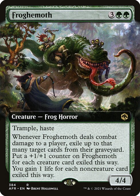 Adventures in the Forgotten Realms - 384 - Froghemoth - Rare - G - Foil