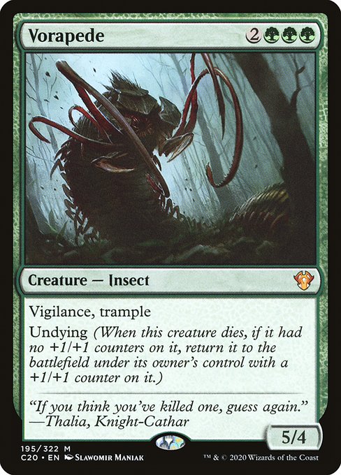 Commander 2020 - 195 - Vorapede - Mythic - G - Non-foil