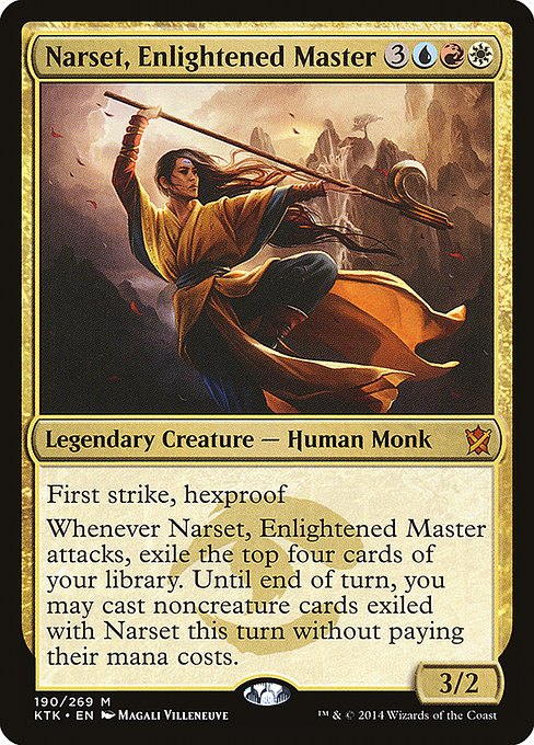 Khans of Tarkir - 190 - Narset, Enlightened Master - Mythic - Multi - Non-foil