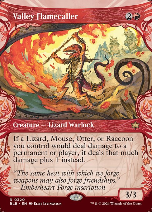 Bloomburrow - 320 - Valley Flamecaller - Rare - R - Non-foil