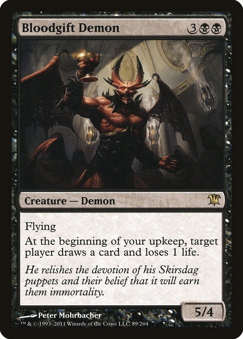 Innistrad - 89 - Bloodgift Demon - Rare - B - Non-foil