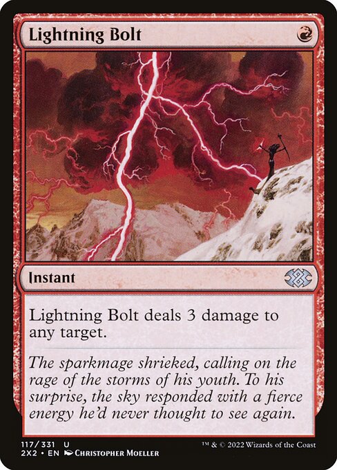 Double Masters 2022 - 117 - Lightning Bolt - Uncommon - R - Foil