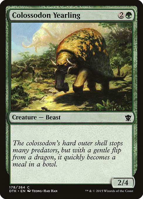 Dragons of Tarkir - 178 - Colossodon Yearling - Common - G - Non-foil