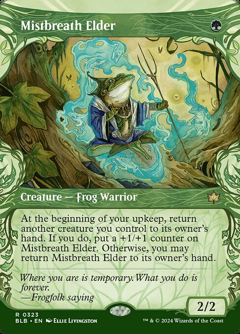 Bloomburrow - 323 - Mistbreath Elder - Rare - G - Foil