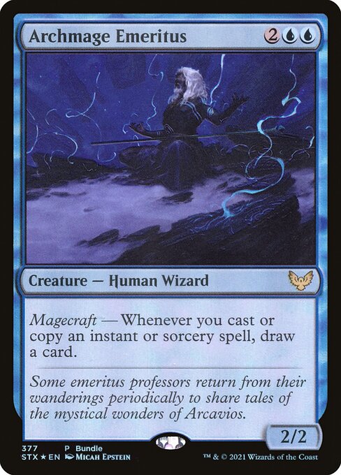 Strixhaven: School of Mages - 377 - Archmage Emeritus - Rare - U - Foil