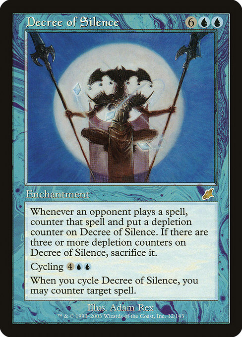 Scourge - 32 - Decree of Silence - Rare - U - Non-foil