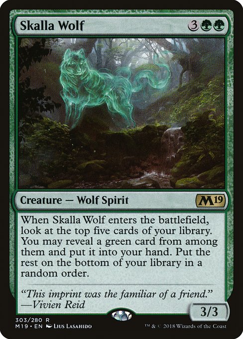 Core Set 2019 - 303 - Skalla Wolf - Rare - G - Non-foil