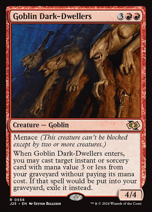 Foundations Jumpstart - 556 - Goblin Dark-Dwellers - Rare - R - Non-foil
