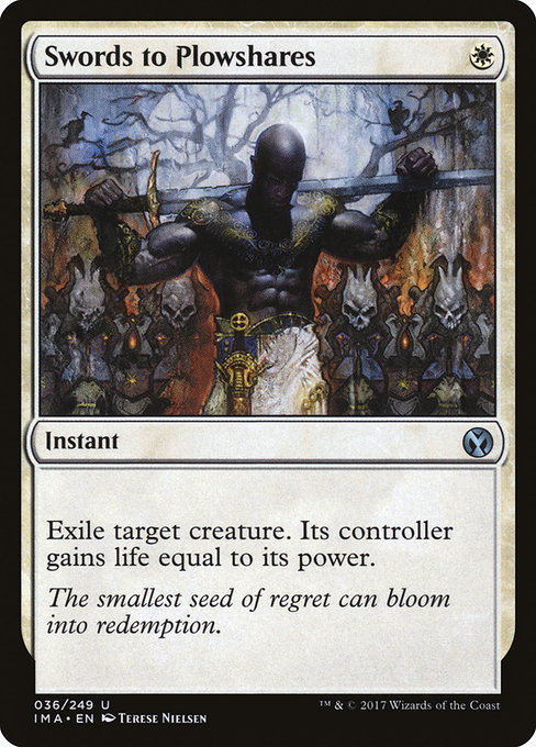 Iconic Masters - 36 - Swords to Plowshares - Uncommon - W - Non-foil