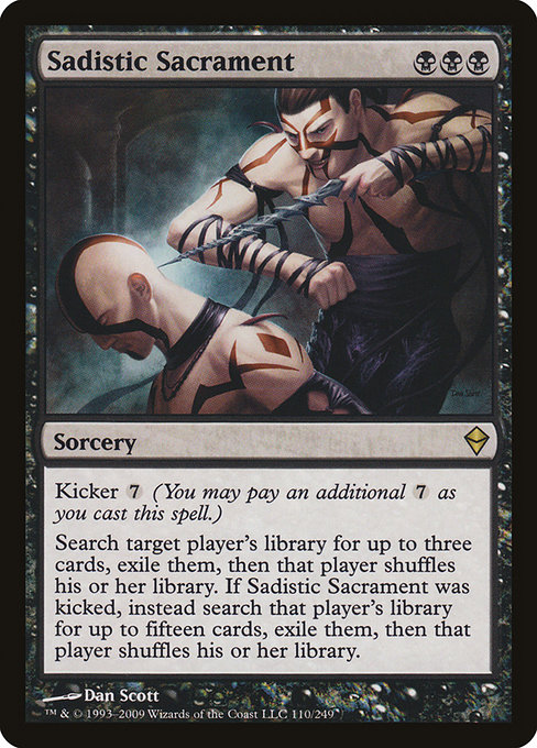 Zendikar - 110 - Sadistic Sacrament - Rare - B - Non-foil
