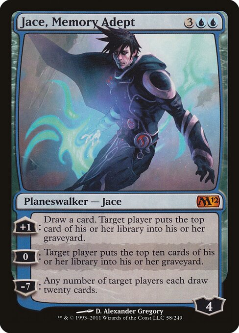 Magic 2012 - 58 - Jace, Memory Adept - Mythic - U - Non-foil