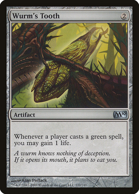 Magic 2010 - 222 - Wurm's Tooth - Uncommon - C - Non-foil