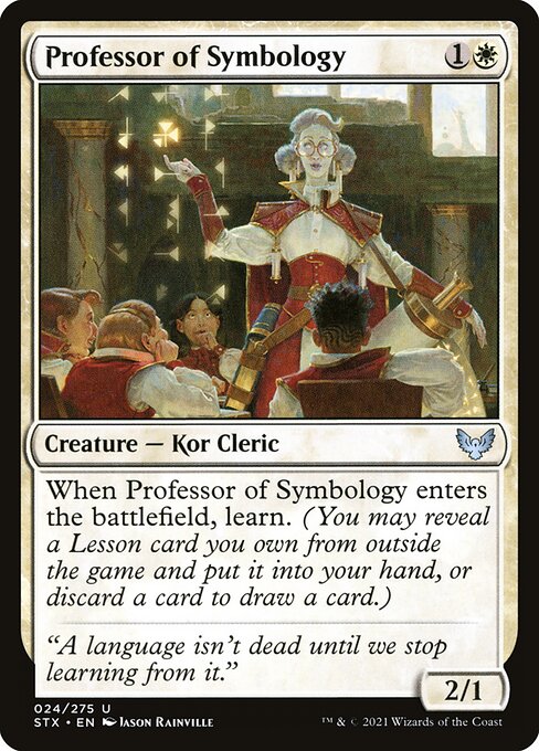 Strixhaven: School of Mages - 24 - Professor of Symbology - Uncommon - W - Non-foil