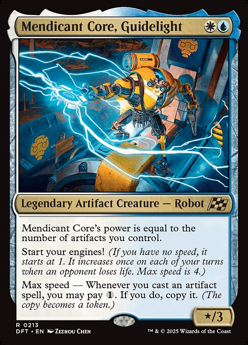 Aetherdrift - 213 - Mendicant Core, Guidelight - Rare - WU - Non-foil