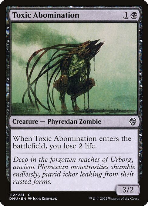 Dominaria United - 112 - Toxic Abomination - Common - B - Non-foil