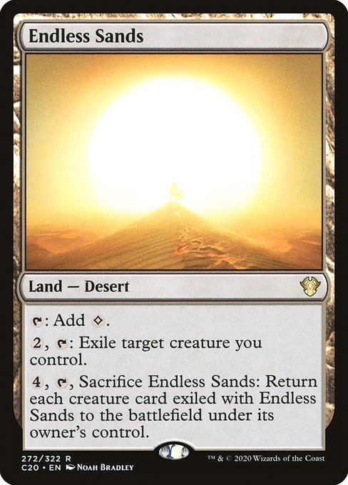 Commander 2020 - 272 - Endless Sands - Rare - C - Non-foil