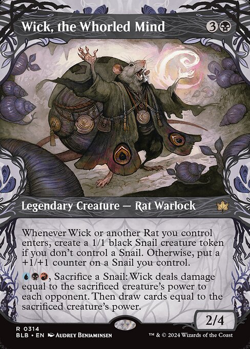 Bloomburrow - 314 - Wick, the Whorled Mind - Rare - B - Non-foil