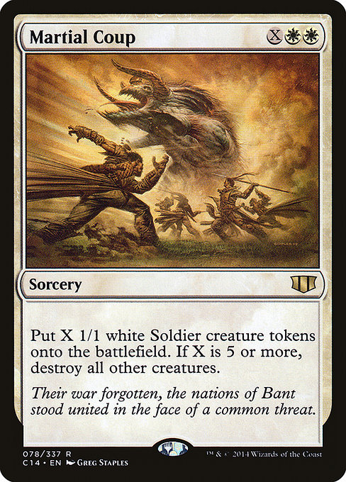 Commander 2014 - 78 - Martial Coup - Rare - W - Non-foil