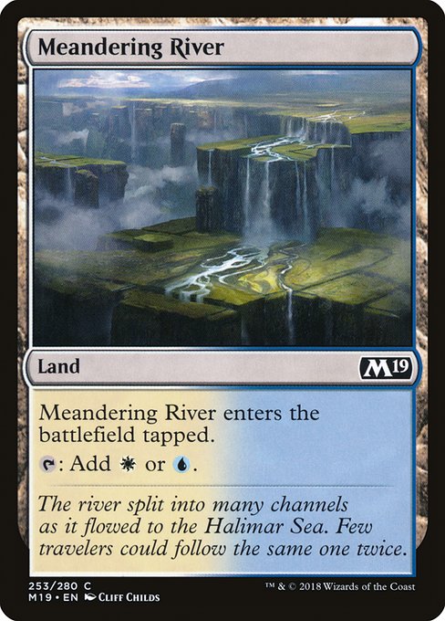 Core Set 2019 - 253 - Meandering River - Common - C - Non-foil