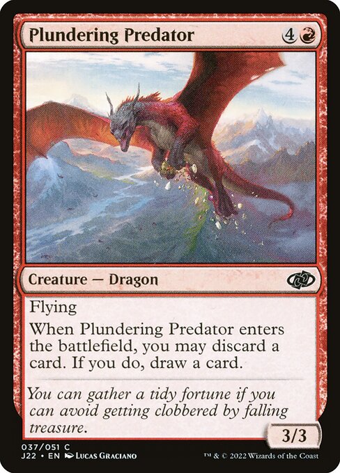 Jumpstart 2022 - 37 - Plundering Predator - Common - R - Non-foil