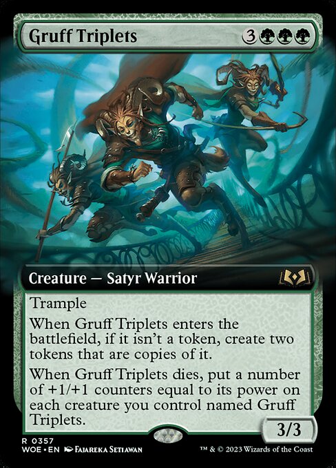 Wilds of Eldraine - 357 - Gruff Triplets - Rare - G - Non-foil