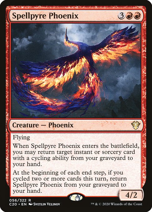 Commander 2020 - 56 - Spellpyre Phoenix - Rare - R - Non-foil
