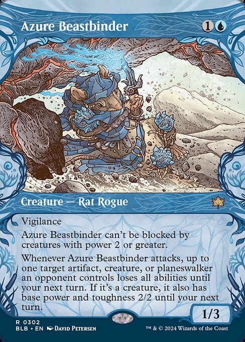 Bloomburrow - 302 - Azure Beastbinder - Rare - U - Non-foil