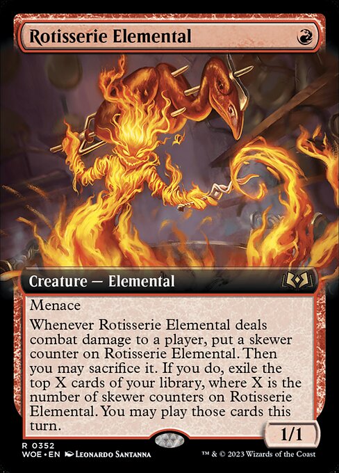 Wilds of Eldraine - 352 - Rotisserie Elemental - Rare - R - Non-foil