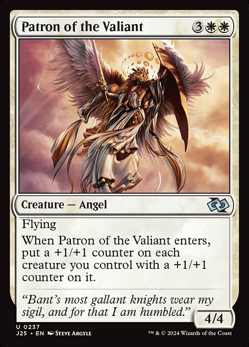 Foundations Jumpstart - 237 - Patron of the Valiant - Uncommon - W - Non-foil