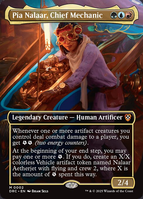 Aetherdrift Commander - 2 - Pia Nalaar, Chief Mechanic - Mythic - Multi - Non-foil