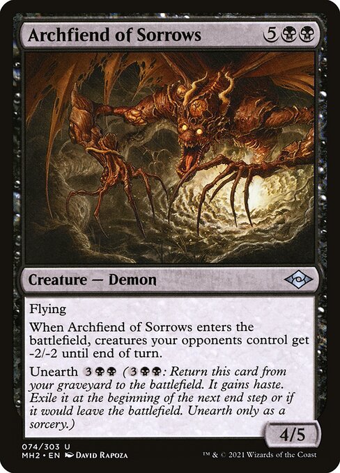 Modern Horizons 2 - 74 - Archfiend of Sorrows - Uncommon - B - Non-foil
