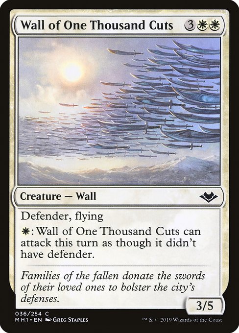 Modern Horizons - 36 - Wall of One Thousand Cuts - Common - W - Non-foil