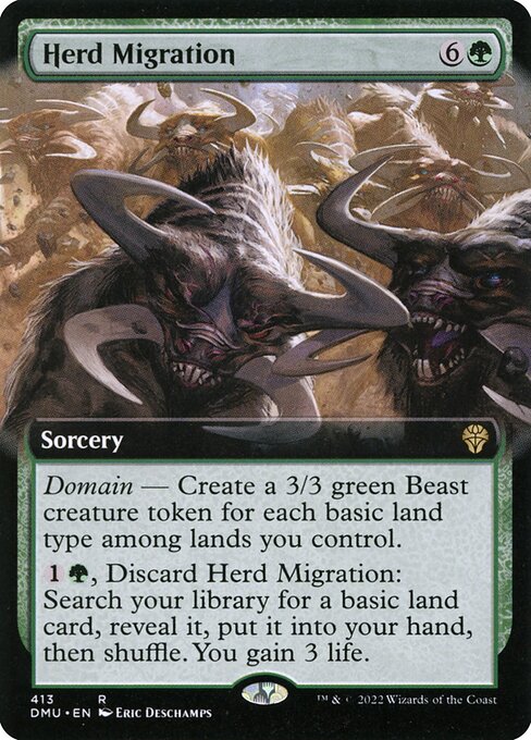 Dominaria United - 413 - Herd Migration - Rare - G - Non-foil