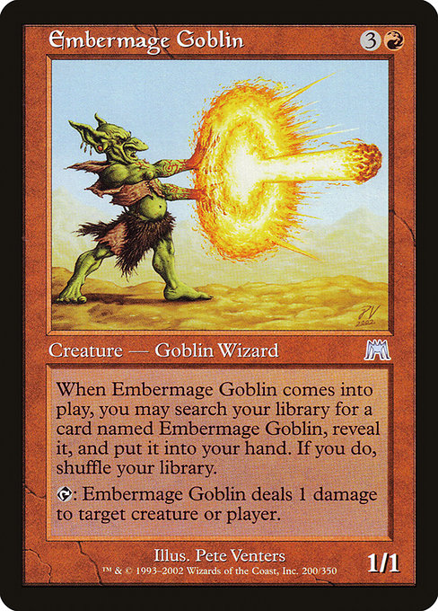 Onslaught - 200 - Embermage Goblin - Uncommon - R - Non-foil