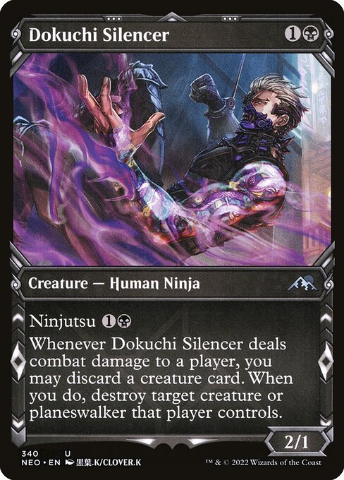 Kamigawa: Neon Dynasty - 340 - Dokuchi Silencer - Uncommon - B - Non-foil