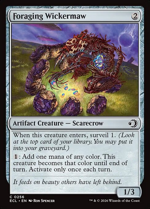 Lorwyn Eclipsed - 256 - Foraging Wickermaw - Common - C - Non-foil