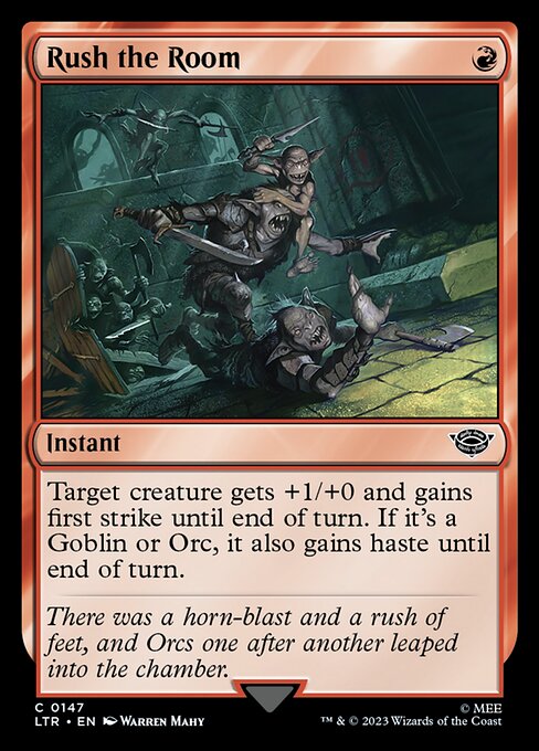 The Lord of the Rings: Tales of Middle-earth - 147 - Rush the Room - Common - R - Non-foil