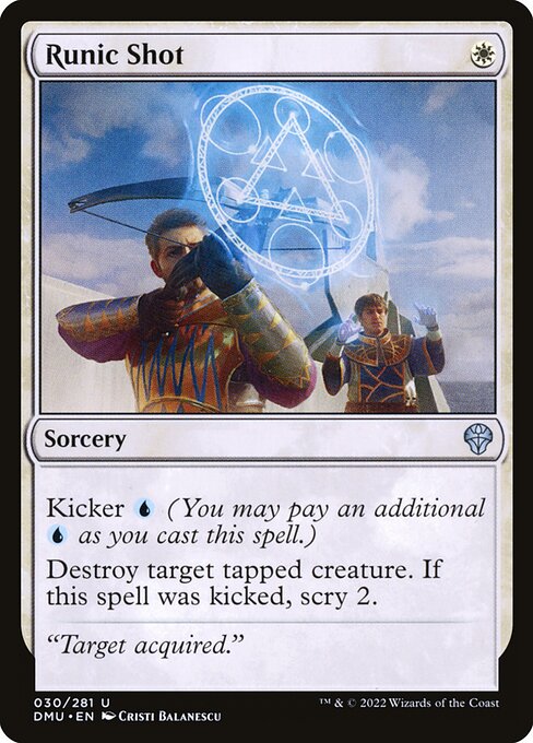 Dominaria United - 30 - Runic Shot - Uncommon - W - Non-foil