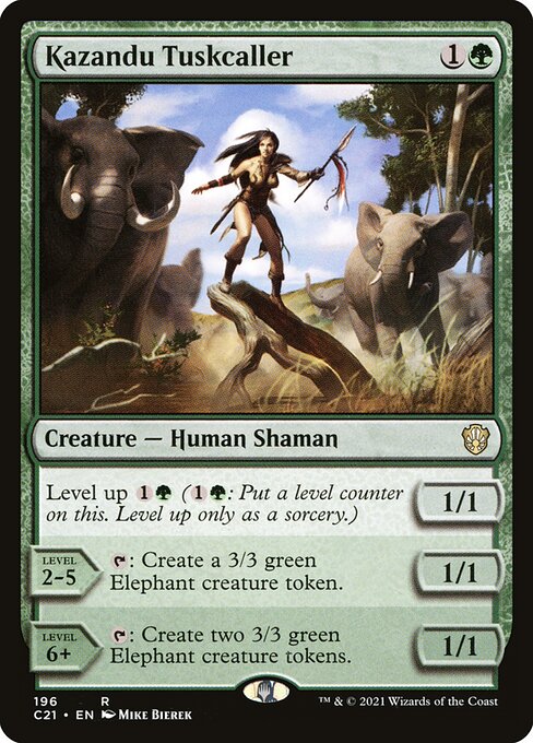 Commander 2021 - 196 - Kazandu Tuskcaller - Rare - G - Non-foil
