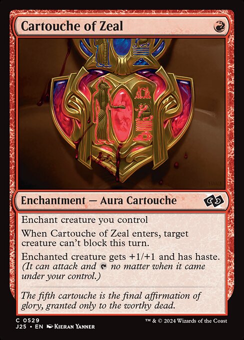 Foundations Jumpstart - 529 - Cartouche of Zeal - Common - R - Non-foil