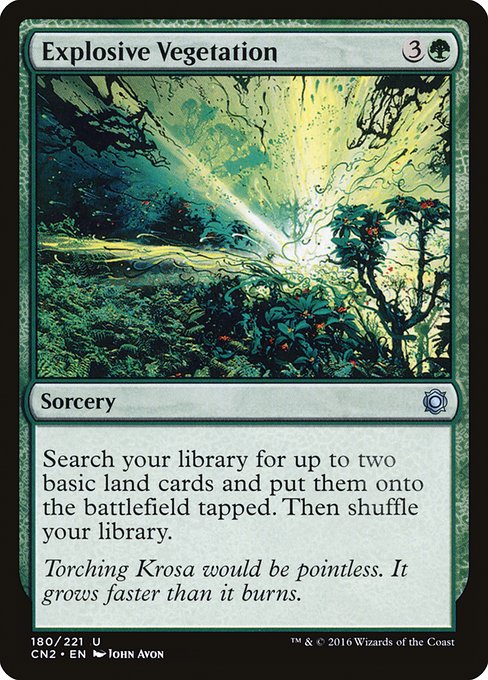 Conspiracy: Take the Crown - 180 - Explosive Vegetation - Uncommon - G - Non-foil