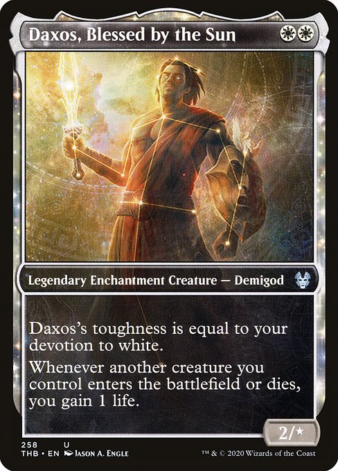 Theros Beyond Death - 258 - Daxos, Blessed by the Sun - Uncommon - W - Foil