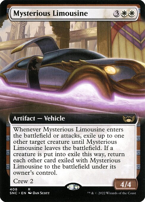 Streets of New Capenna - 408 - Mysterious Limousine - Rare - W - Non-foil
