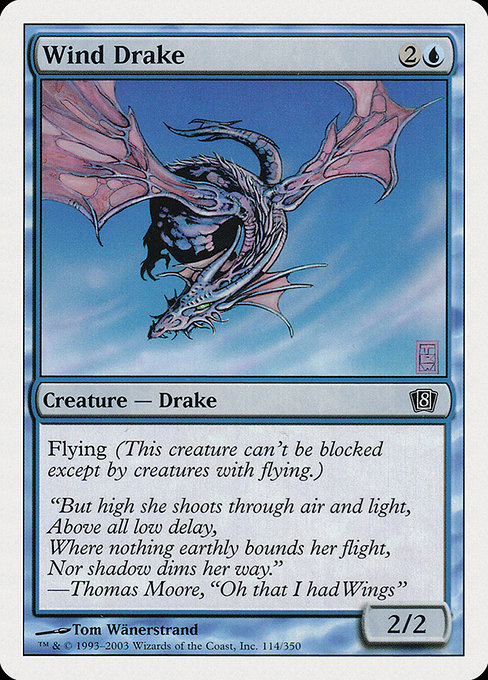 Eighth Edition - 114 - Wind Drake - Common - U - Non-foil