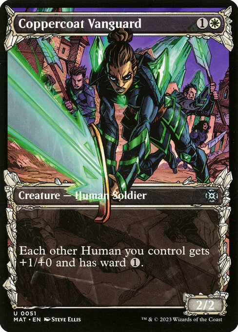 March of the Machine: The Aftermath - 51 - Coppercoat Vanguard - Uncommon - W - Non-foil