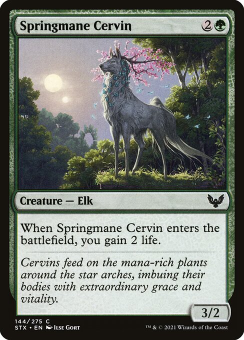 Strixhaven: School of Mages - 144 - Springmane Cervin - Common - G - Non-foil