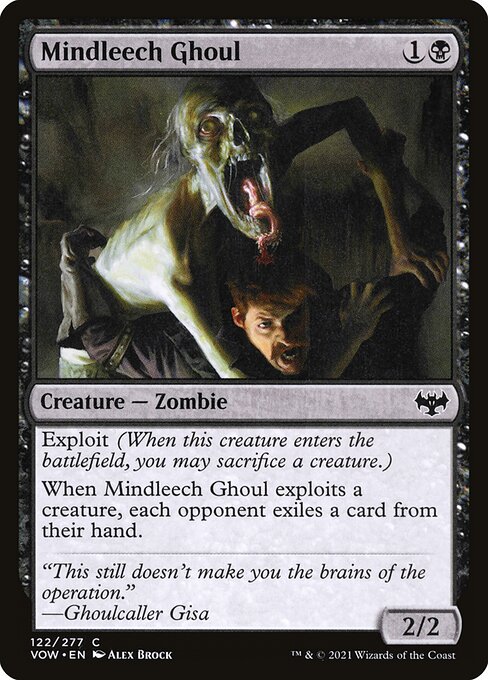 Innistrad: Crimson Vow - 122 - Mindleech Ghoul - Common - B - Non-foil