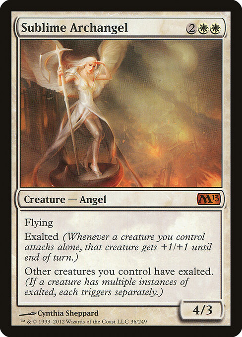 Magic 2013 - 36 - Sublime Archangel - Mythic - W - Non-foil