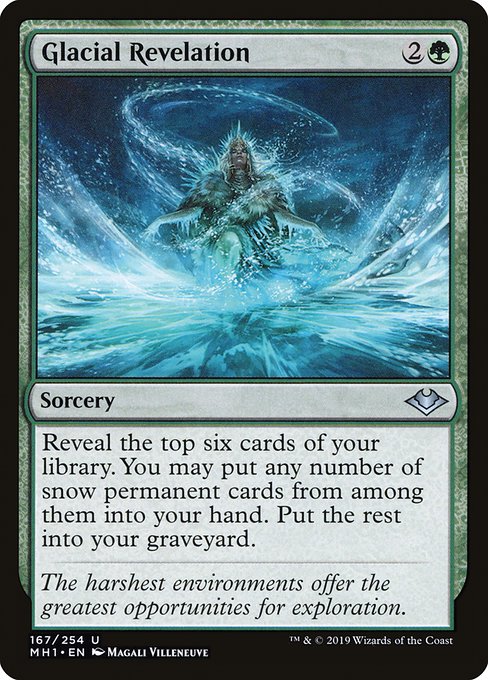 Modern Horizons - 167 - Glacial Revelation - Uncommon - G - Non-foil